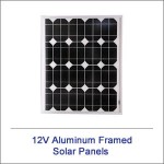 12v Plus Aluminum Framed Solar Panels