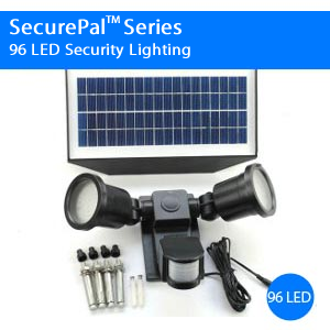 SecurePal 96 LED Solar Outdoor Security Flood Light