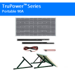 TruPower Portable Solar Power Add-On Kit 85A -90A