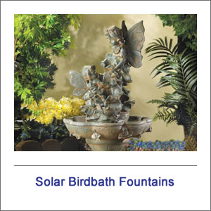 Birdbath Solar Fountains