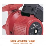 Solar Hot Water Circulator Pumps