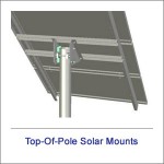 Top Of Pole Solar Mounts