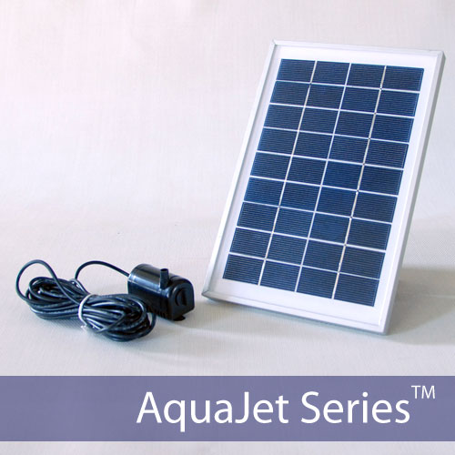 AquaJet Solar Fountain Kit Aluminum Frame