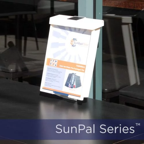 Outdoor Brochure Box and Card Holder with Integrated LED Solar Light - Image 5