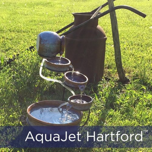 Hartford Cascading Solar Fountain Birdbath - Image 2