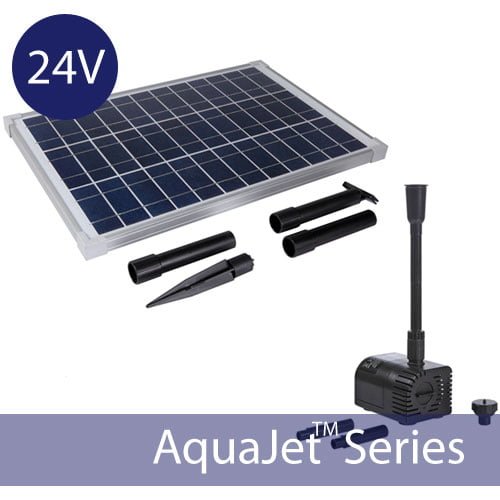 Solar Waterfall Fountain Pump Kit 1224V 350GPH Silicon