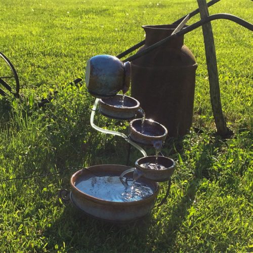 Hartford Cascading Solar Fountain Birdbath - Image 3