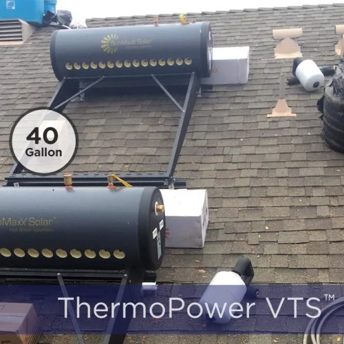 ThermoPower VTS 15 Tube / 40G Thermosyphon Solar Hot Water Kit With Heat Pipes - Image 2