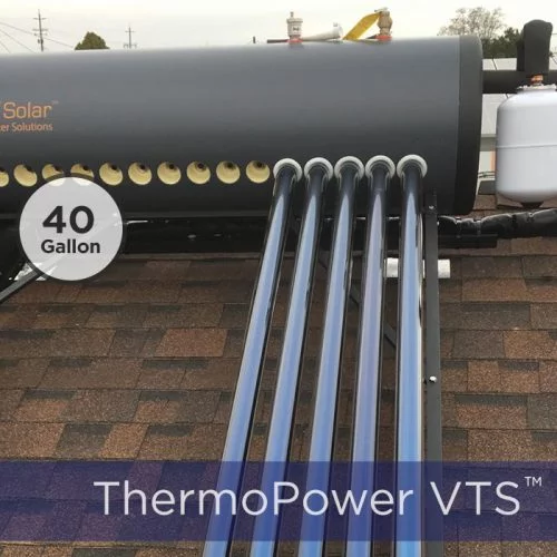 ThermoPower VTS 15 Tube / 40G Thermosyphon Solar Hot Water Kit With Heat Pipes - Image 3