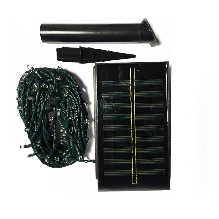 Solar Holiday Net String Lights 30ft LED Long Lasting for Cloudy Conditions by Silicon Solar
