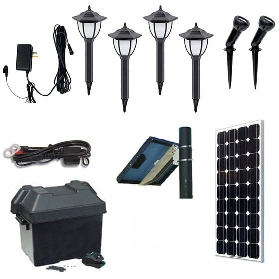 Solscape 3x Solar Landscape Lighting Kit Spotlight Fixtures Solscape 3x Solar Landscape Lighting Kit Spotlight Fixtures