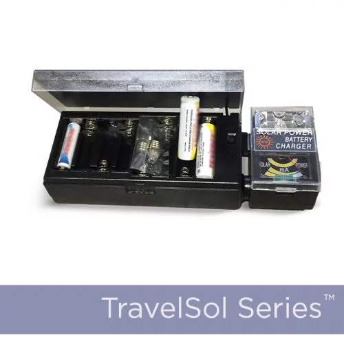 Travel Solar Battery Charger AA or AAA with Charge Indicator - Image 2