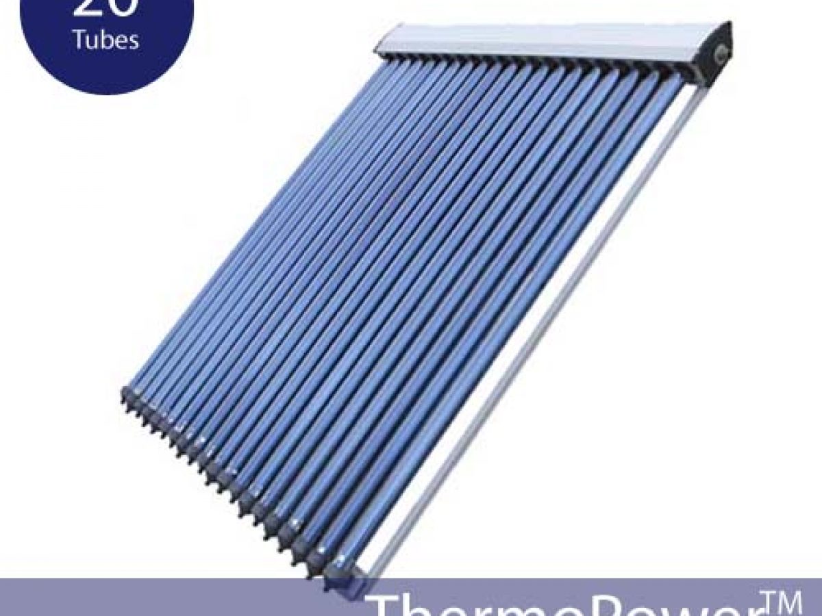 20 Vacuum Direct Flow Solar Collector VDF by Silicon Solar