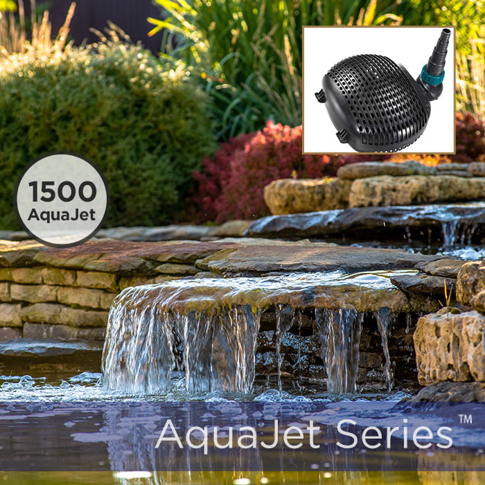 Solar Waterfall Pump Kit Direct Daylight 1500GPH with Brushless Pump