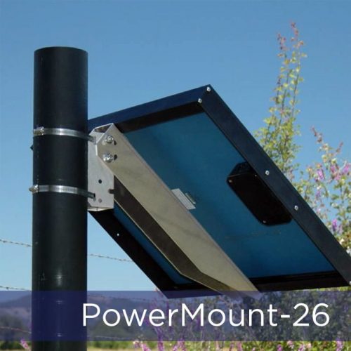 Side of Pole Solar Panel Mounting System by Silicon Solar for 26IN Solar Panel - Image 1