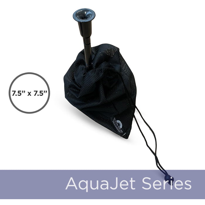 Pump Barrier Bag, 7.5"x 7.5" Pond Pump Filter Bag, Black Media Bag