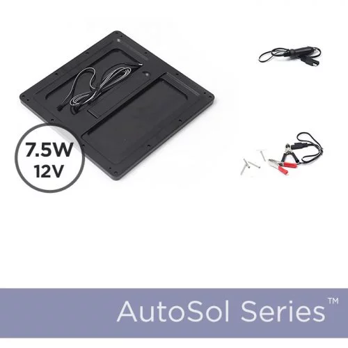 7.5 Watt 12V Solar Car Battery Trickle Charger Maintainer - Image 2